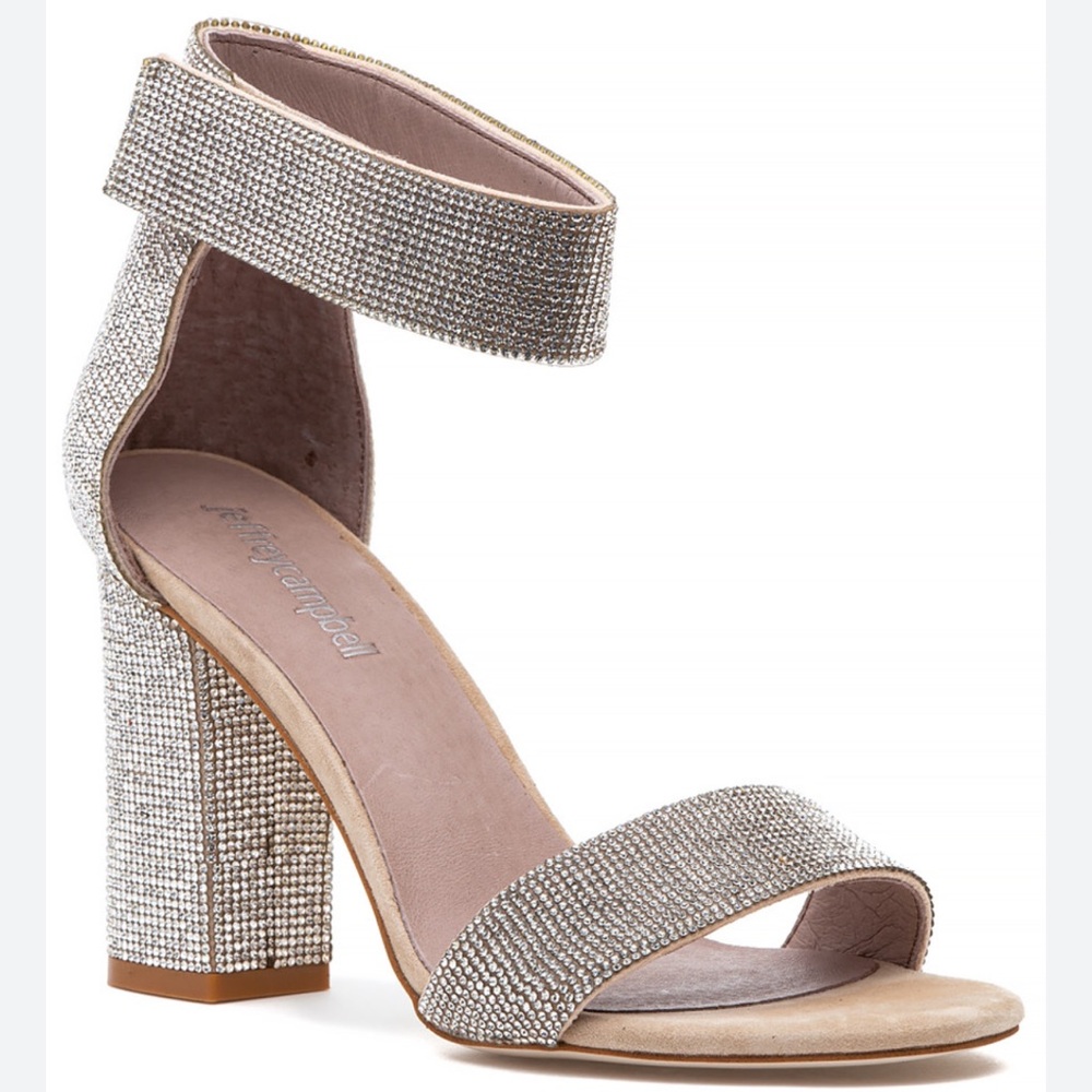 Jeffrey Campbell Lindsay Crystal Heels 8.5M